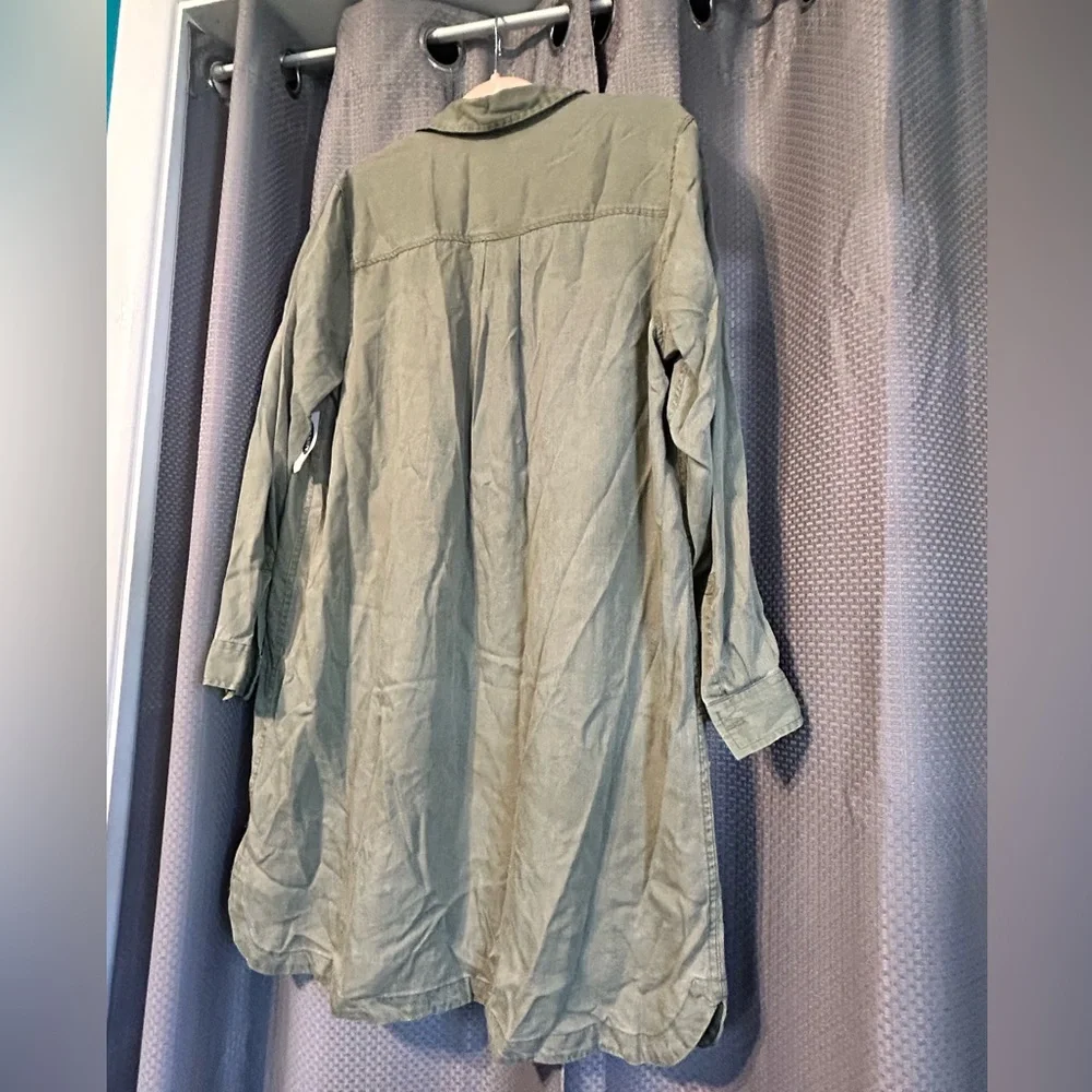 Old Navy Olive Green Long Sleeve Dress/Tunic - Picture 2 of 4